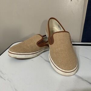 Laruen Ralph Lauren Women Sneakers Janis Brown Fashion Slip On Shoes Size 7B